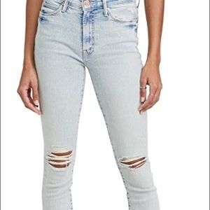Mother “the Stunner Zip Ankle Step Fray” Jeans 26